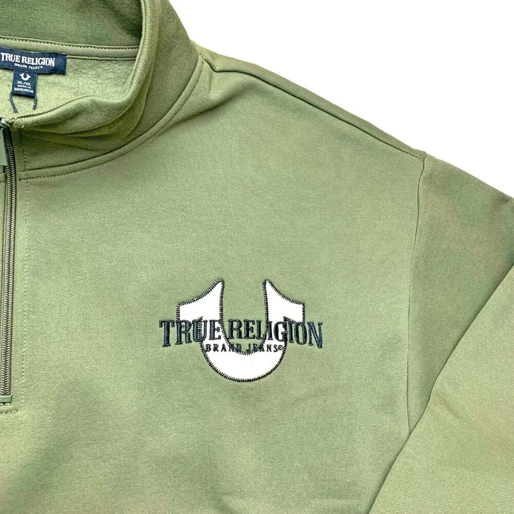 True Religion Kalamata Mock Quarter‎ Zip Pullover